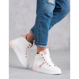 SHELOVET Kvinnors vita sneakers 2