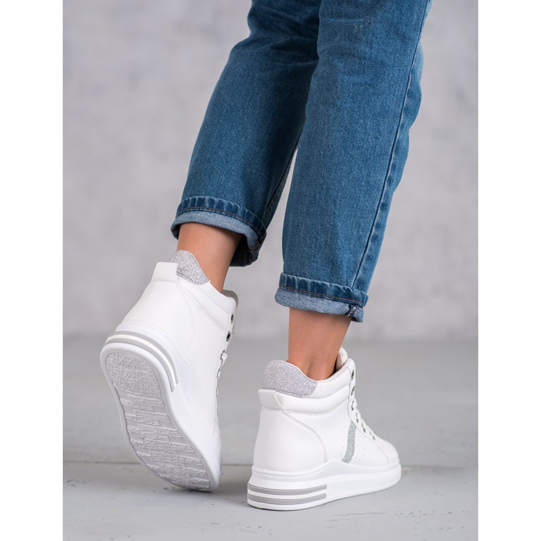 SHELOVET Kvinnors vita sneakers 1