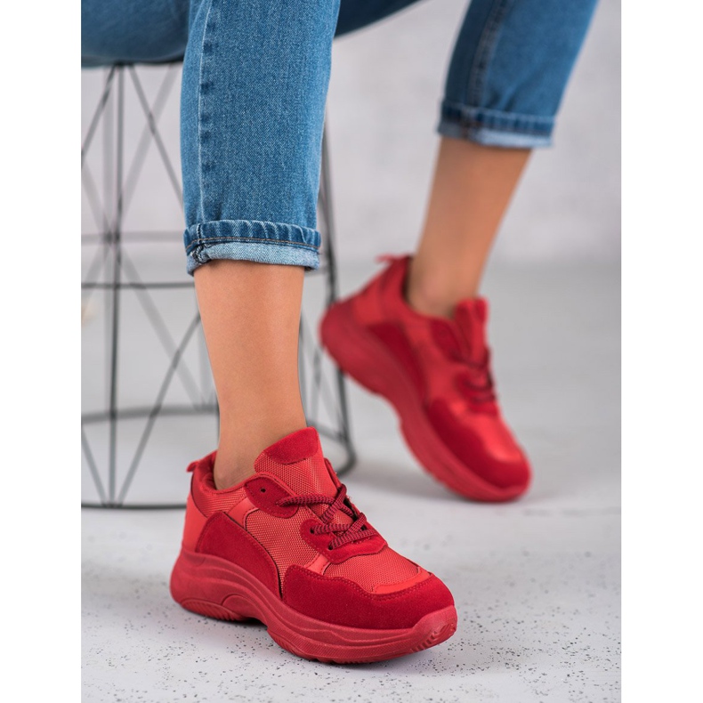 SHELOVET Röda sportskor 2