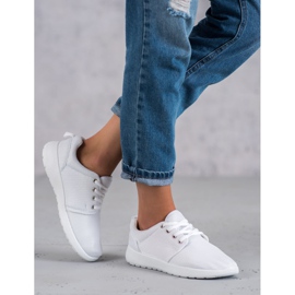 SHELOVET Textil sportskor vit 2