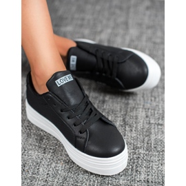 SHELOVET Svarta skor på plattformen 1