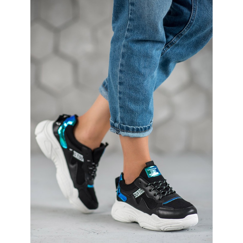 SHELOVET Bekväma sportskor svart 1