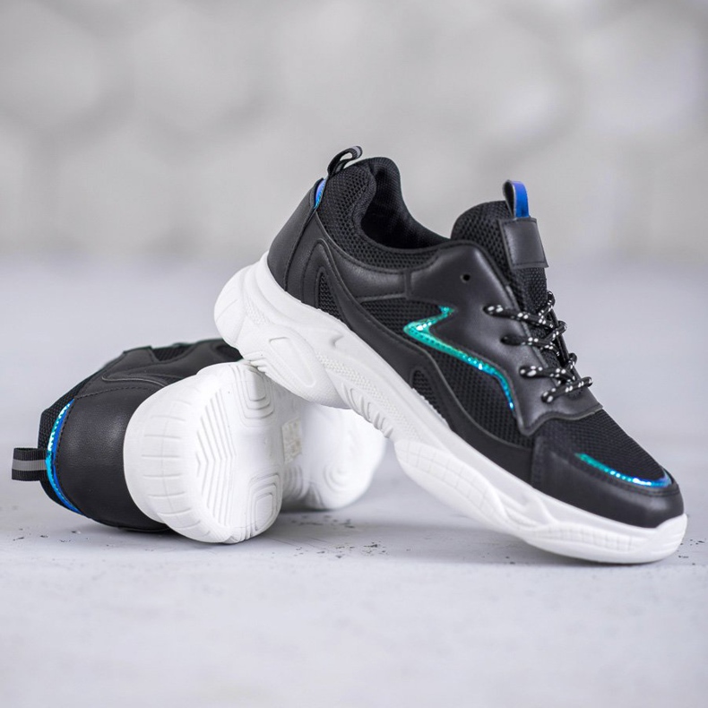 SHELOVET Klassiska sportskor svart 1