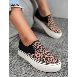 SHELOVET Spotted Slipons svart mångfärgad 1