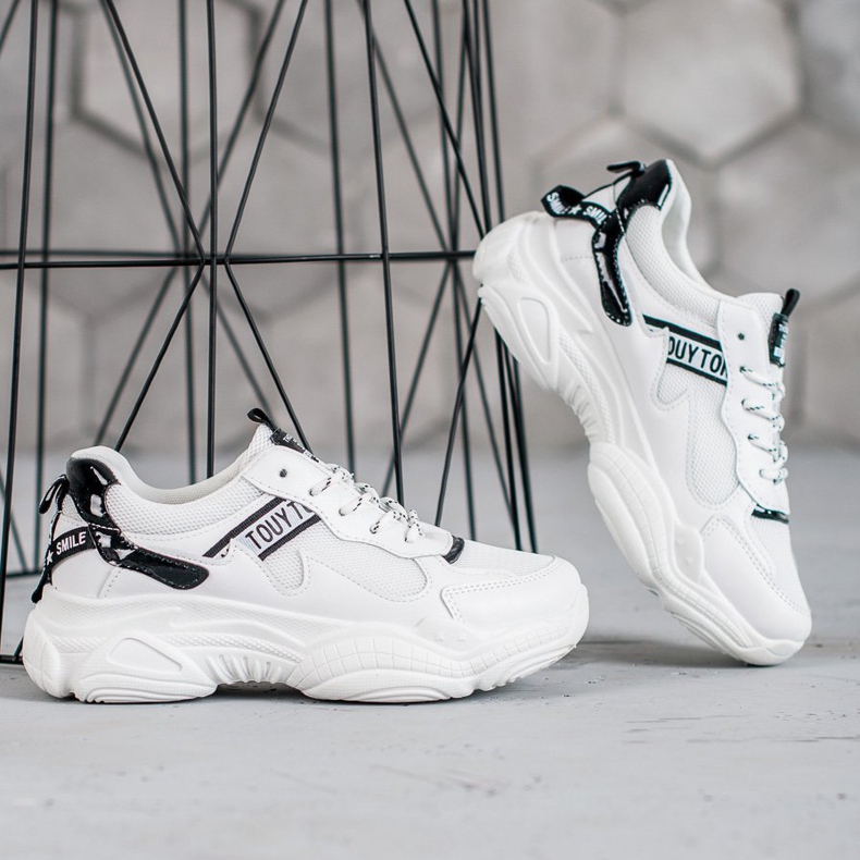 SHELOVET Bekväma sportskor vit 2