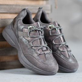 Muto Sportskor med glitter grå 2