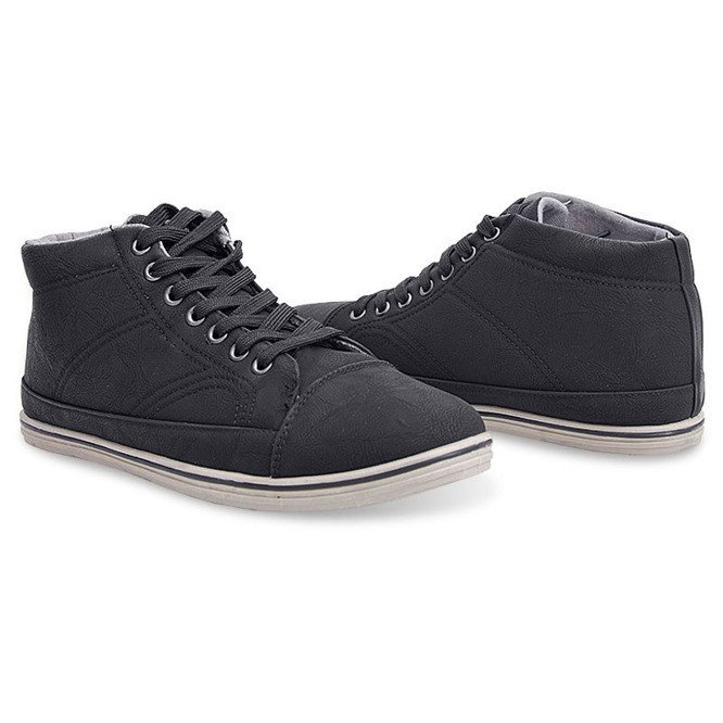 Trendiga High Sneakers 1173 Svart 1