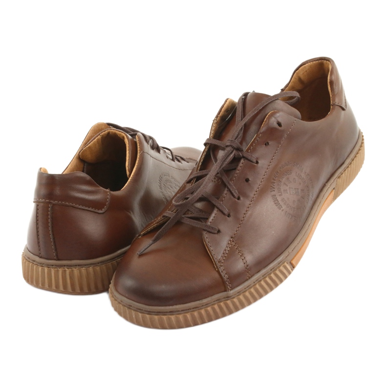Riko Sports Leather Shoes 893 Brown brun 3