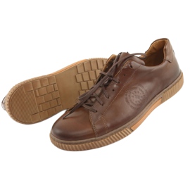 Riko Sports Leather Shoes 893 Brown brun 4