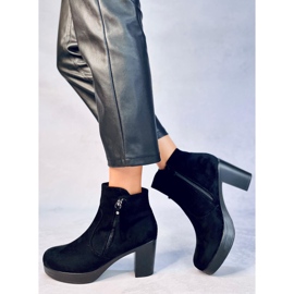 Svarta 8B882 Svarta högklackade stövlar 2