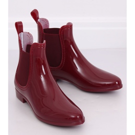 Maroon ZA-3 Wine galoshes för kvinnor röd 1