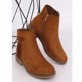 Jodhpur stövlar med fransar kamel 8B907 Camel brun 3