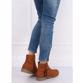 Jodhpur stövlar med fransar kamel 8B907 Camel brun 2