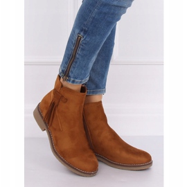 Jodhpur stövlar med fransar kamel 8B907 Camel brun 1