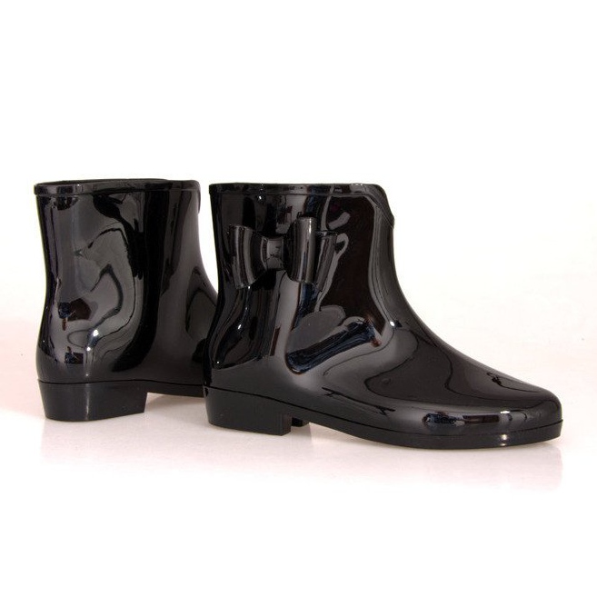 Short Galoshes With Bow SD97 Black svart 1
