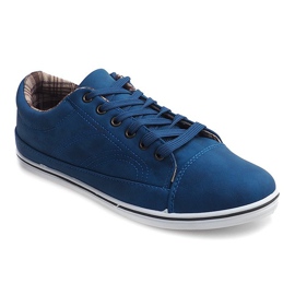 Trendiga High Sneakers TL345 Marinblå 2