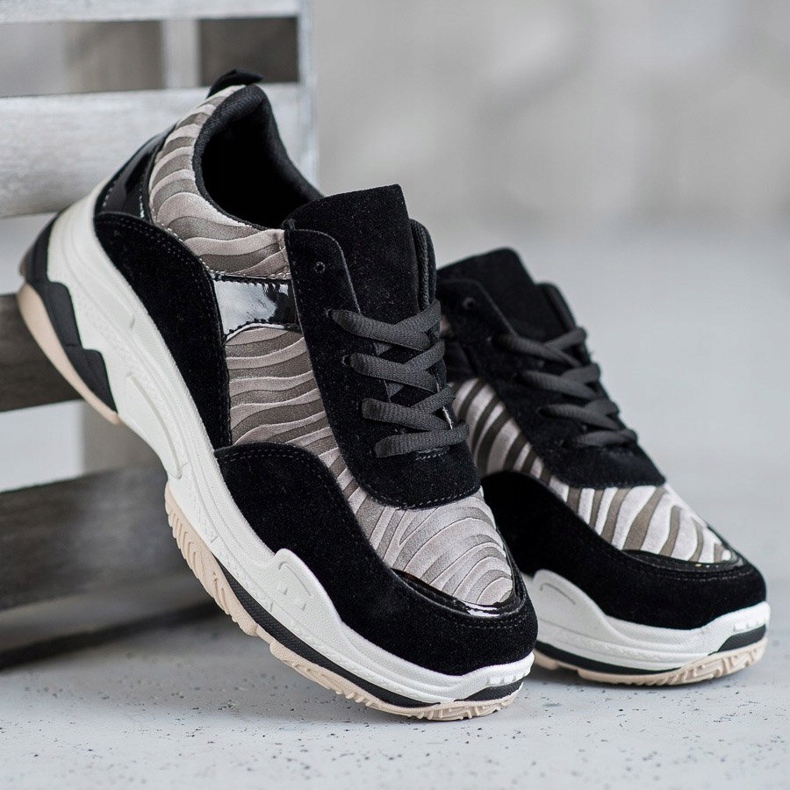Kylie Zebra Print Sneakers svart mångfärgad 1