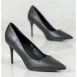 Diamantique Eko läder höga klackar svart 2