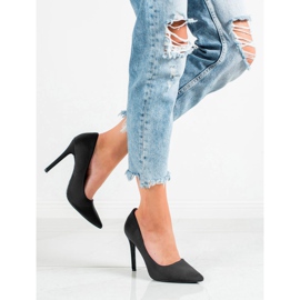 Diamantique Klassiska svarta höga klackar 1