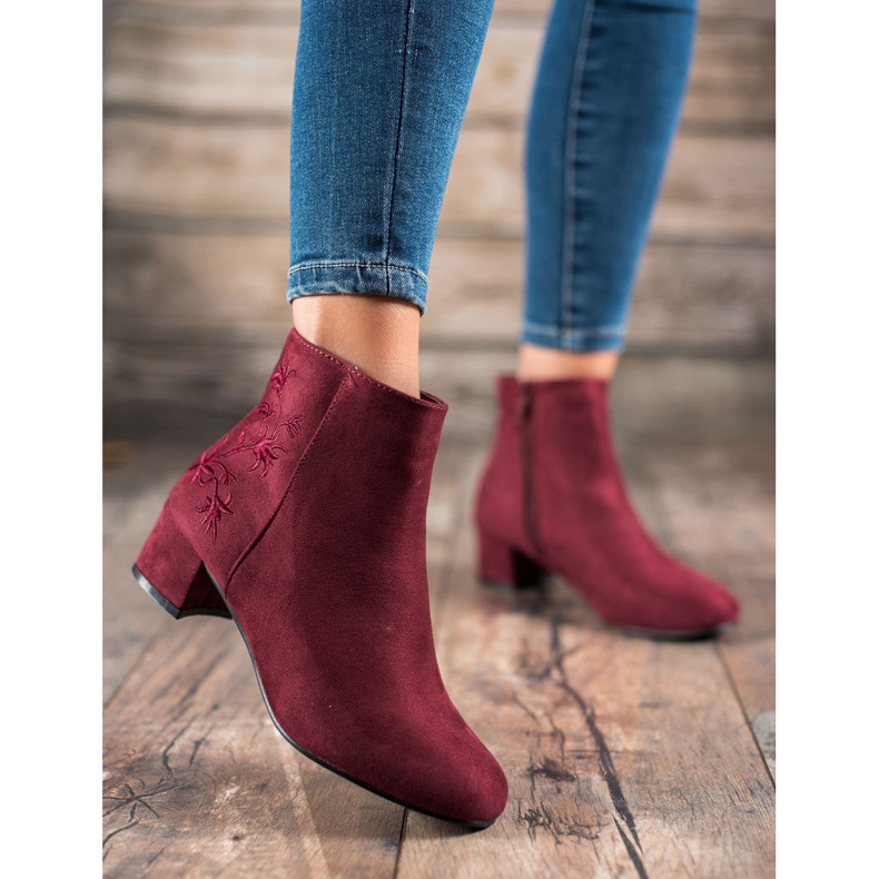 Small Swan Stövlar med applikation röd 2