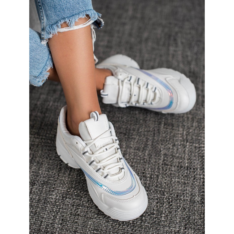 SHELOVET Trendiga vita sneakers 1