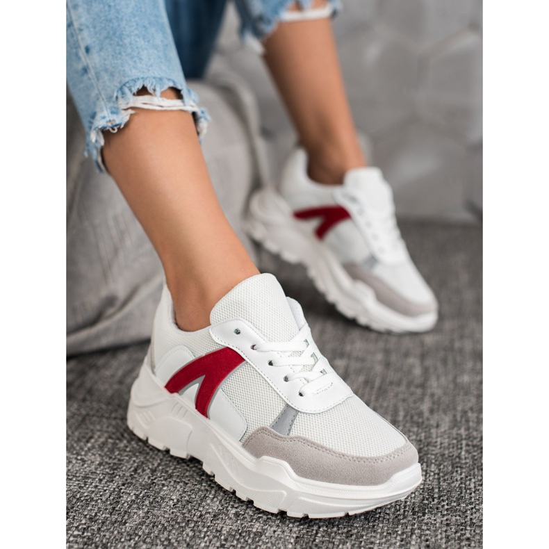 SHELOVET Sportskor vit röd mångfärgad 1