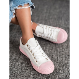 EXQUILY Färgglada sneakers vit 1