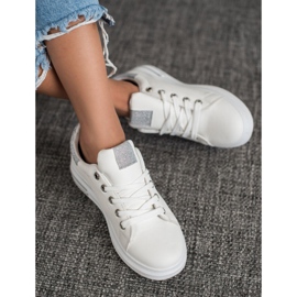 SHELOVET Eco Leather Sneakers vit 1