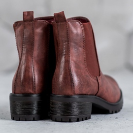 Jennika Stövlar på plattformen röd 2