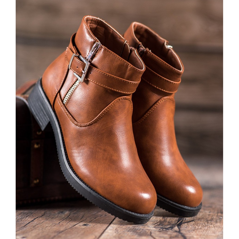 Abloom Bruna stövlar med ekoläder 2