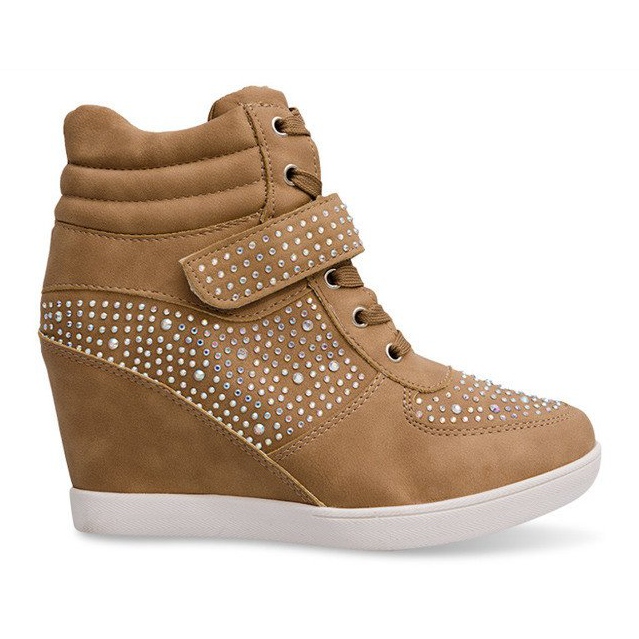 Sneakers Sneakers On Wedge Boots 3188 Khaki mångfärgad grön 1