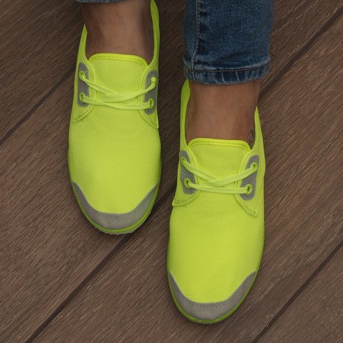 Lycra 1603 gula snörskor 1