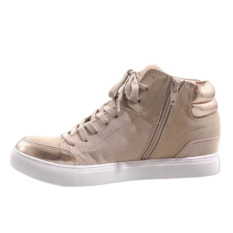 Beige wedge sneakers K323 2