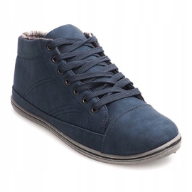 Trendiga High Sneakers TL364 Marinblå 1