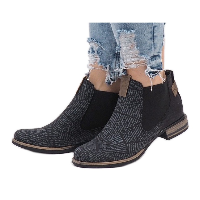 Svarta Chelsea-stövlar HX2U306-1B 1