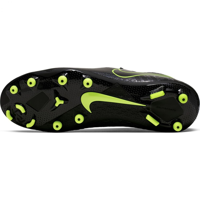 Nike Phantom Vsn Academy Df FG / MG M AO3258-007 fotbollsskor svart svart 2