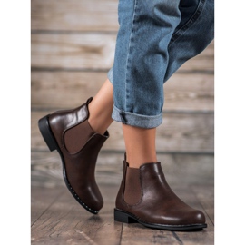 Small Swan Klassiska Chelsea stövlar brun 1