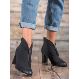 VINCEZA stövlar med dragkedja svart 2