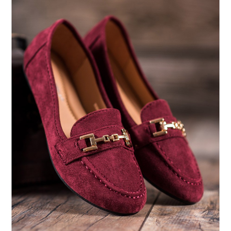 Abloom Mocka herrar med prydnad röd 2