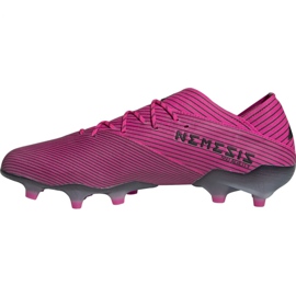Adidas Nemeziz 19.1 Fg M F34407 fotbollsskor rosa rosa 1