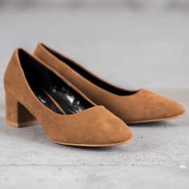 Nio Nio Klassiska bruna pumps 1
