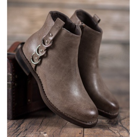 Forever Folie Klassiska stövlar med dekorationer brun 1