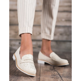 Bestelle Mockasiner med glitter brun 1