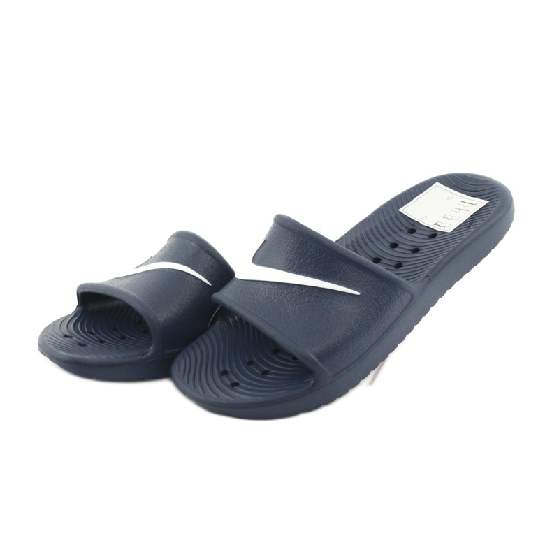Nike Kawa Shower 832528 400 tofflor vit marinblå 3