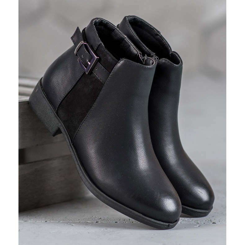 Abloom Flat Heel stövlar svart 1