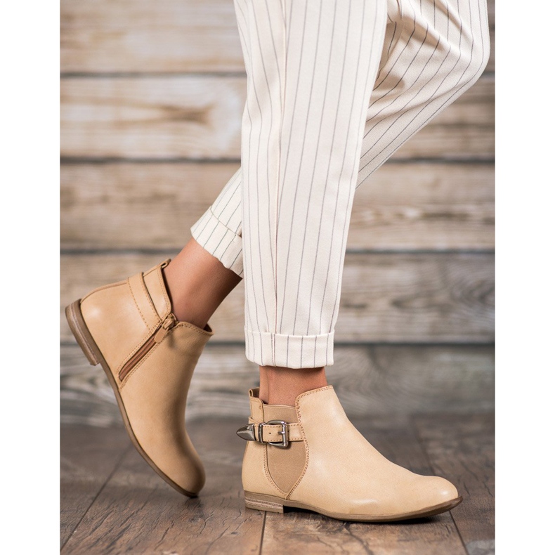 Sixth Sense Stövlar med ekoläder med spänne brun 2