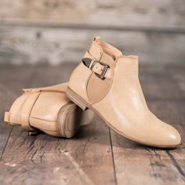 Sixth Sense Stövlar med ekoläder med spänne brun 1