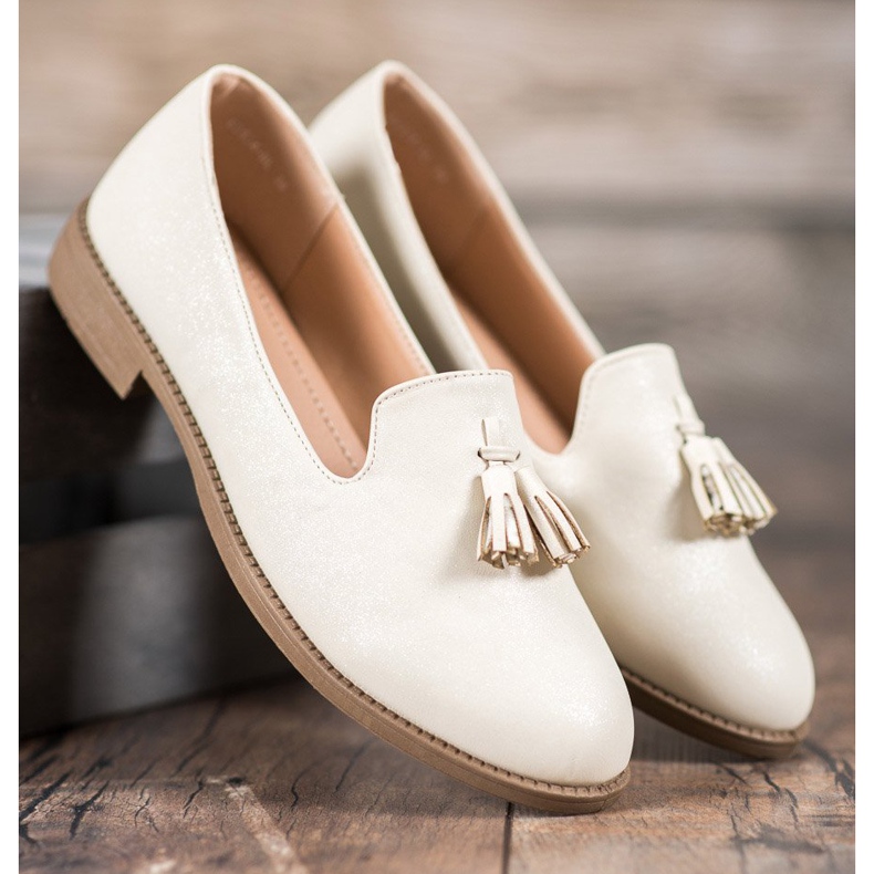 Queentina Herrar med glitter brun 1