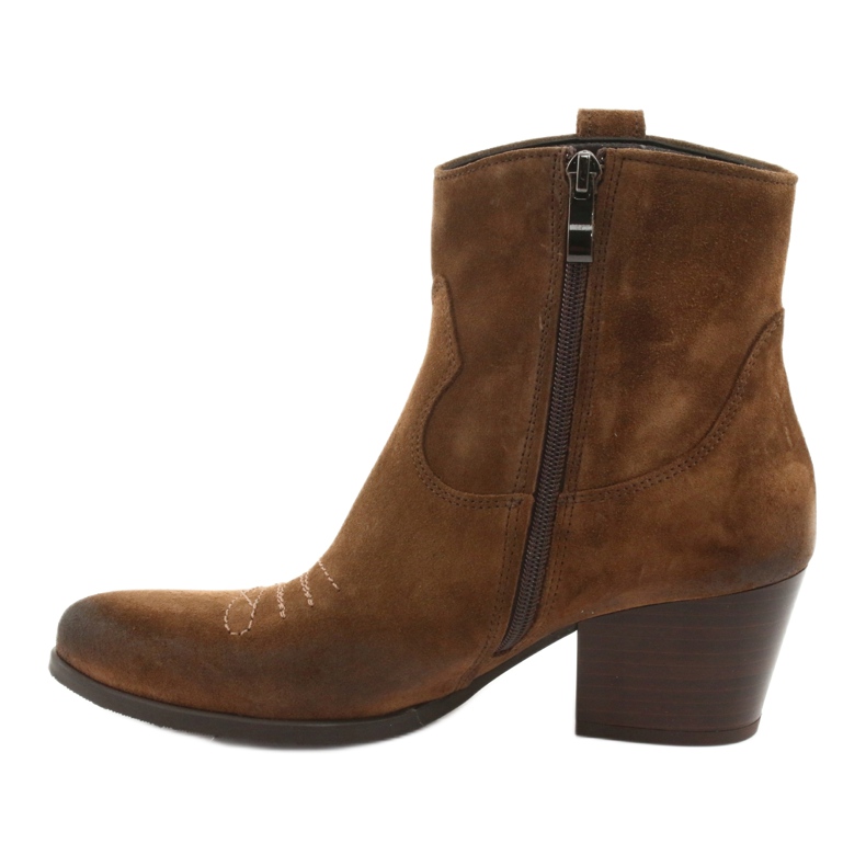 Gamis 3837 cowboystövlar i mocka brun 2