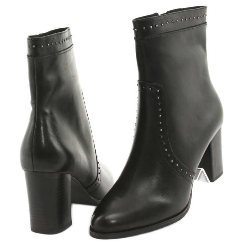 Caprice High Boots med strass, svarta 4